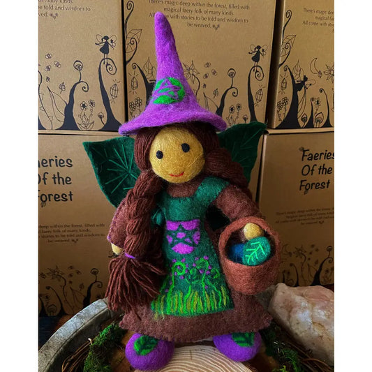 Winkie the Forest Faery Witch Himalayan Felt Co
