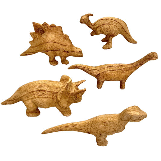 Hand Carved Wooden Dinosaurs